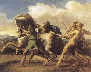 Theodore Gericault Slaves Restraining a House painting